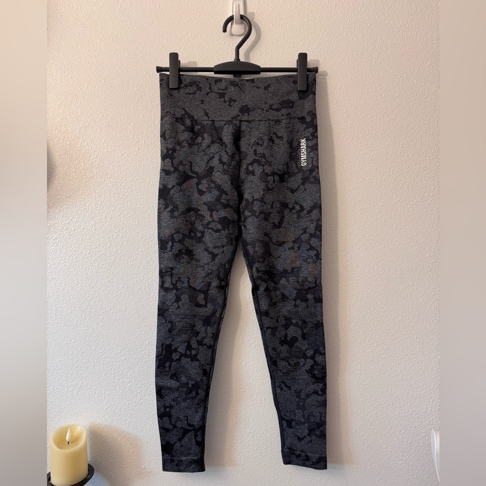 Grey Gymshark Camo Leggings